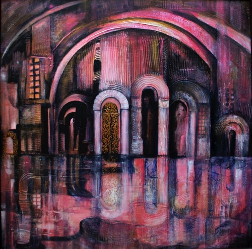 Venice High Tide - canvas 36x36